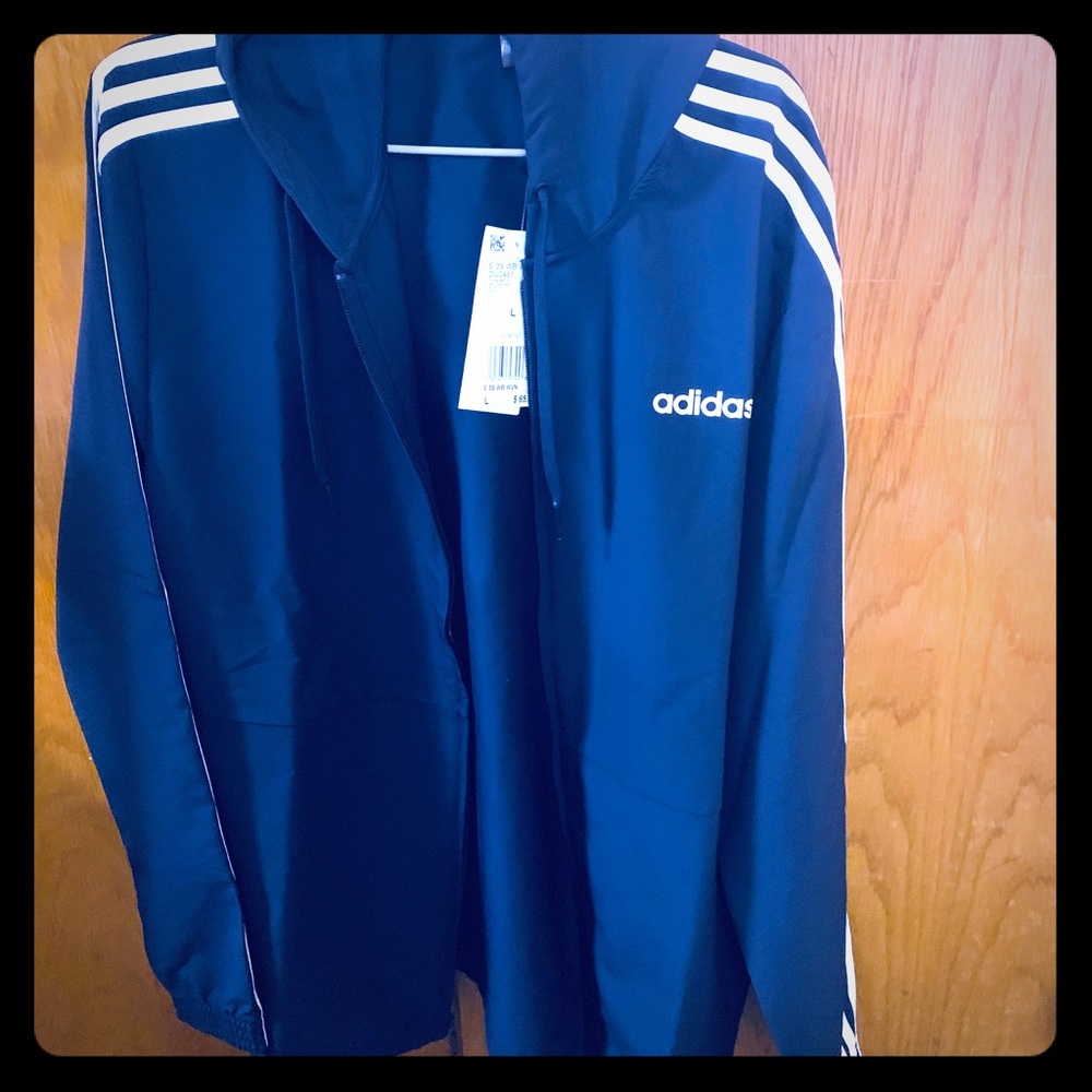 ADIDAS ESSENTIALS 3-STRIPE WOVEN WINDBREAKER